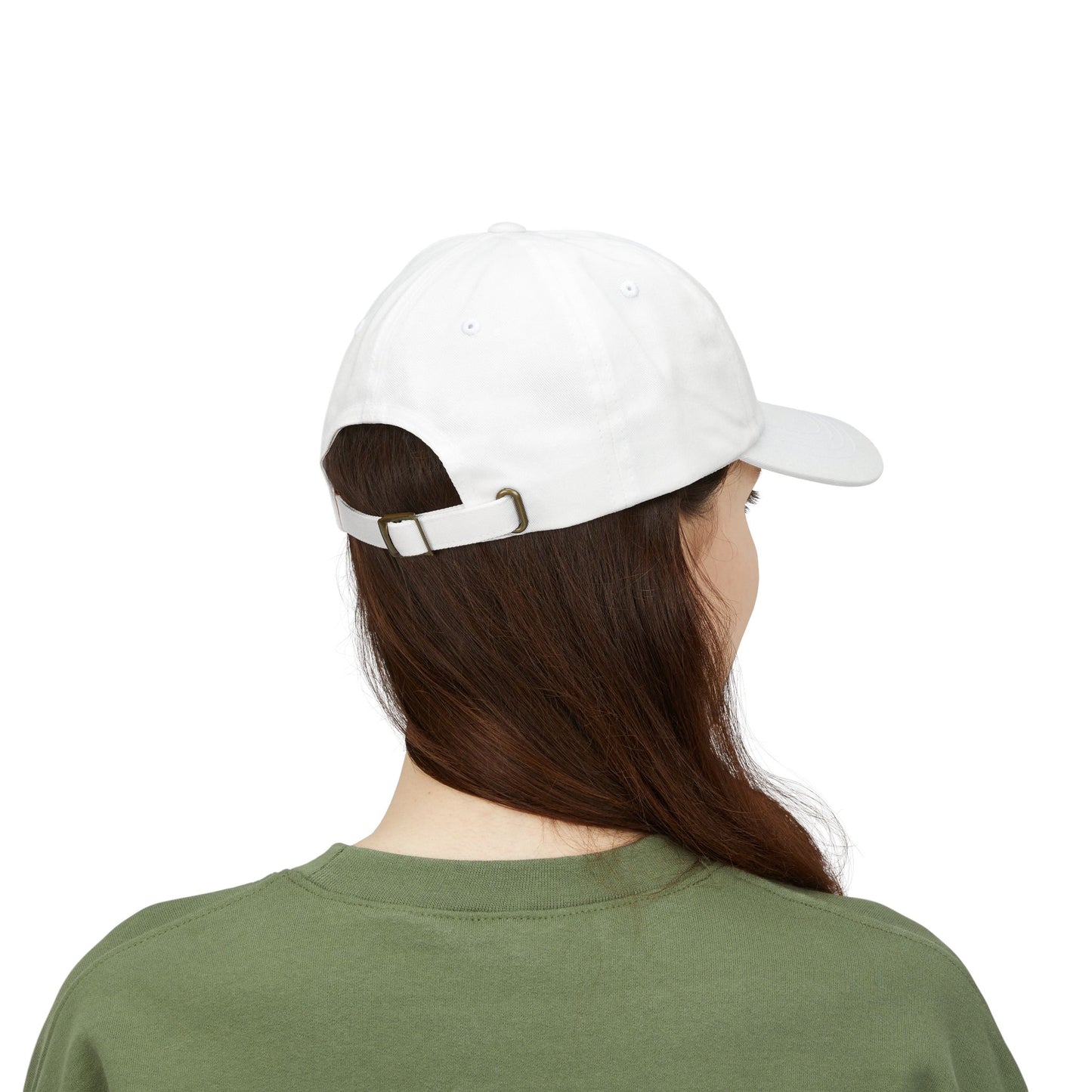 Off The Clock Embroidered Dad Hat - White Aesthetic Casual Baseball Cap