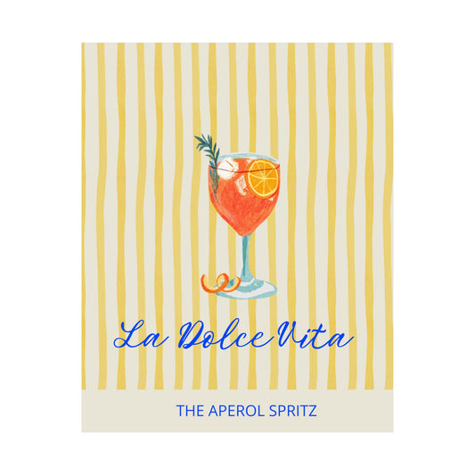 La Dolce Vita Aperol Spritz Matte Wall Art Print