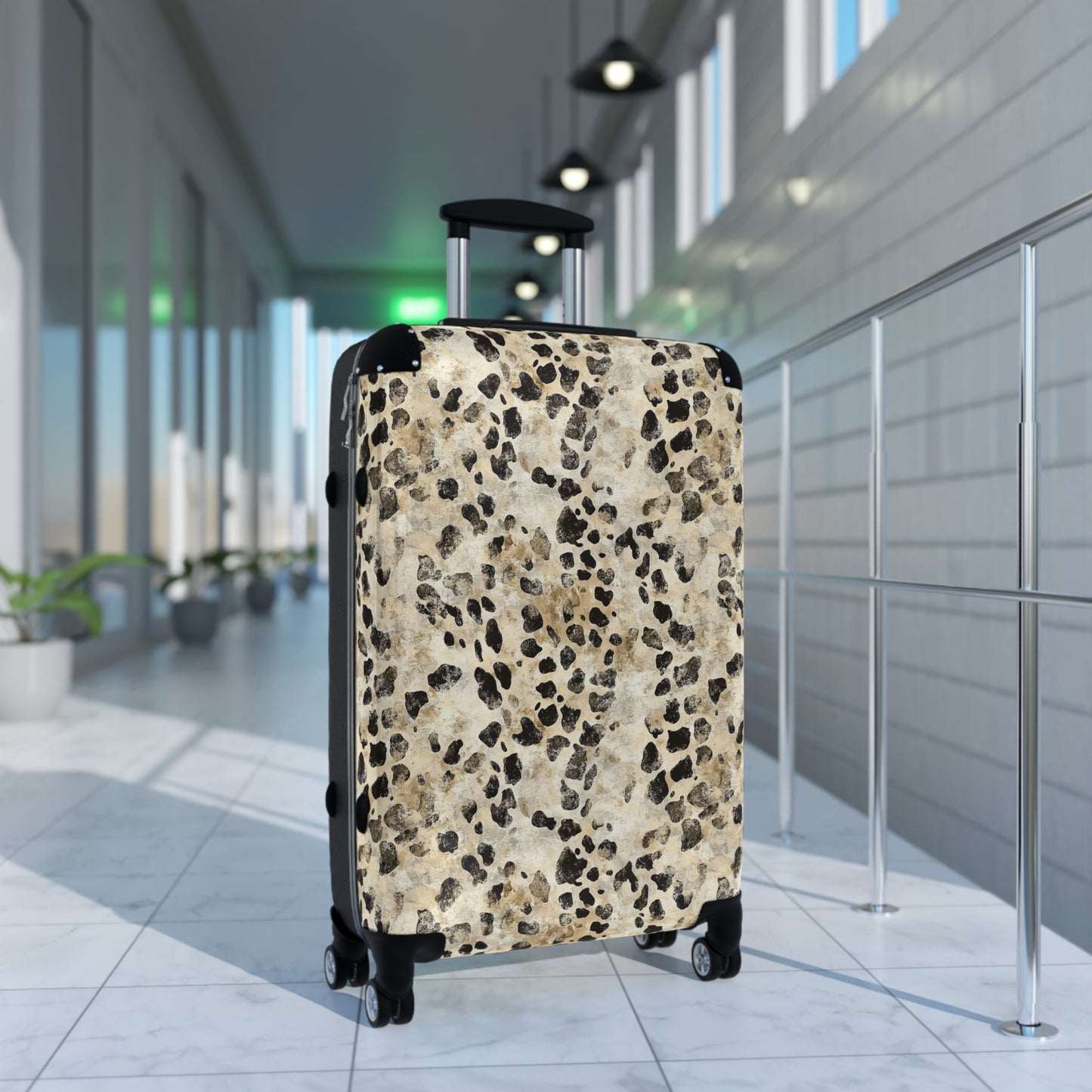 Leopard Print Carry On Suitcase
