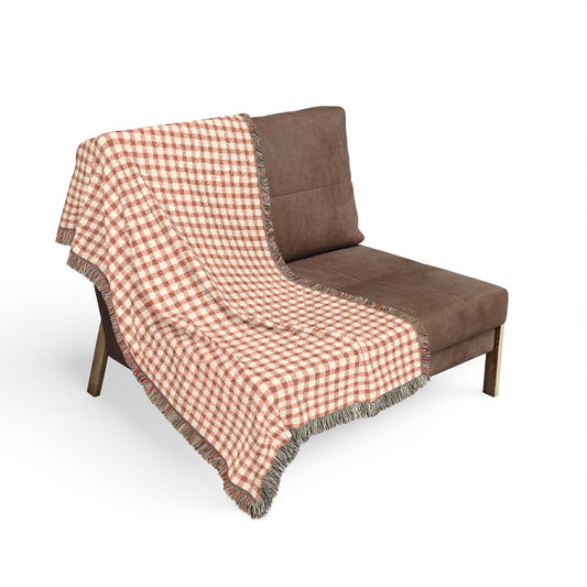 Heritage Plaid Woven Throw Blanket - Ultra-Soft Cozy Fringe Blanket for Couch, Aesthetic Warm Cabin & Autumn Home Decor