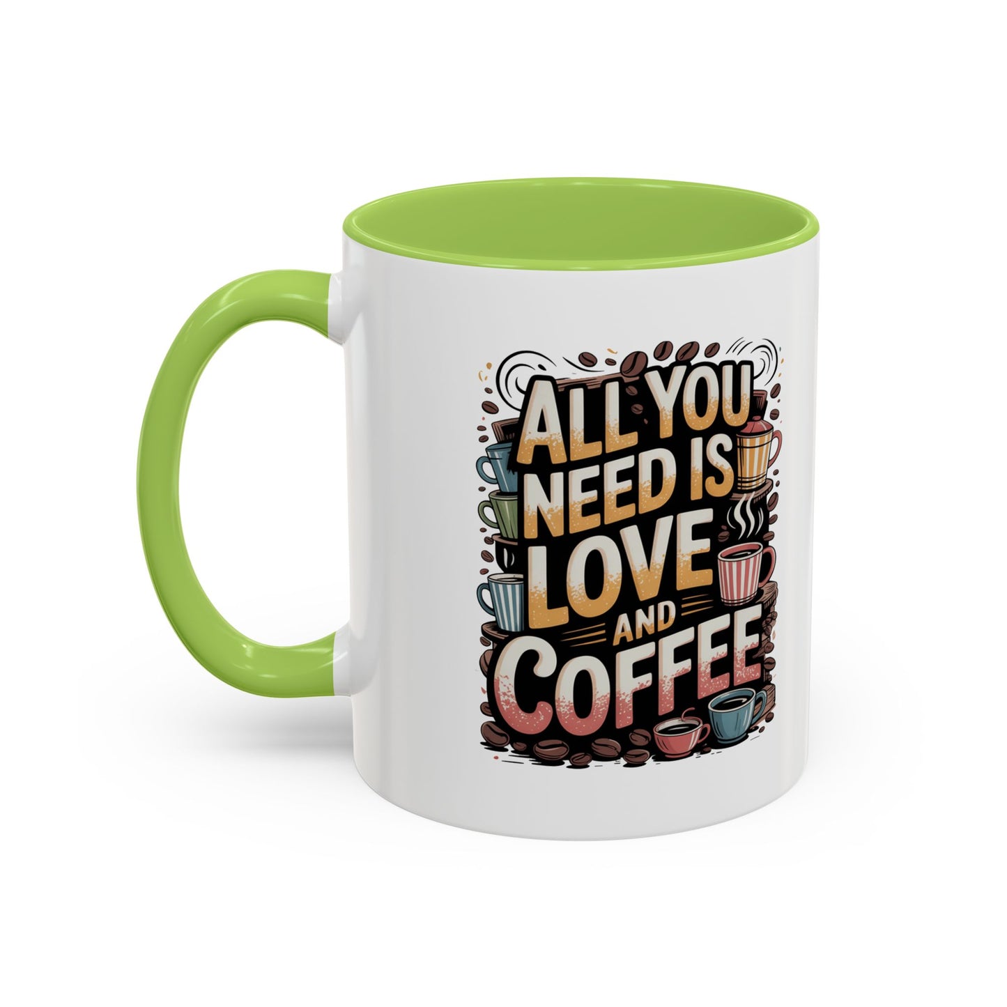 All You Need Is Love And Coffee Mug – Retro Coffee Lover Gift