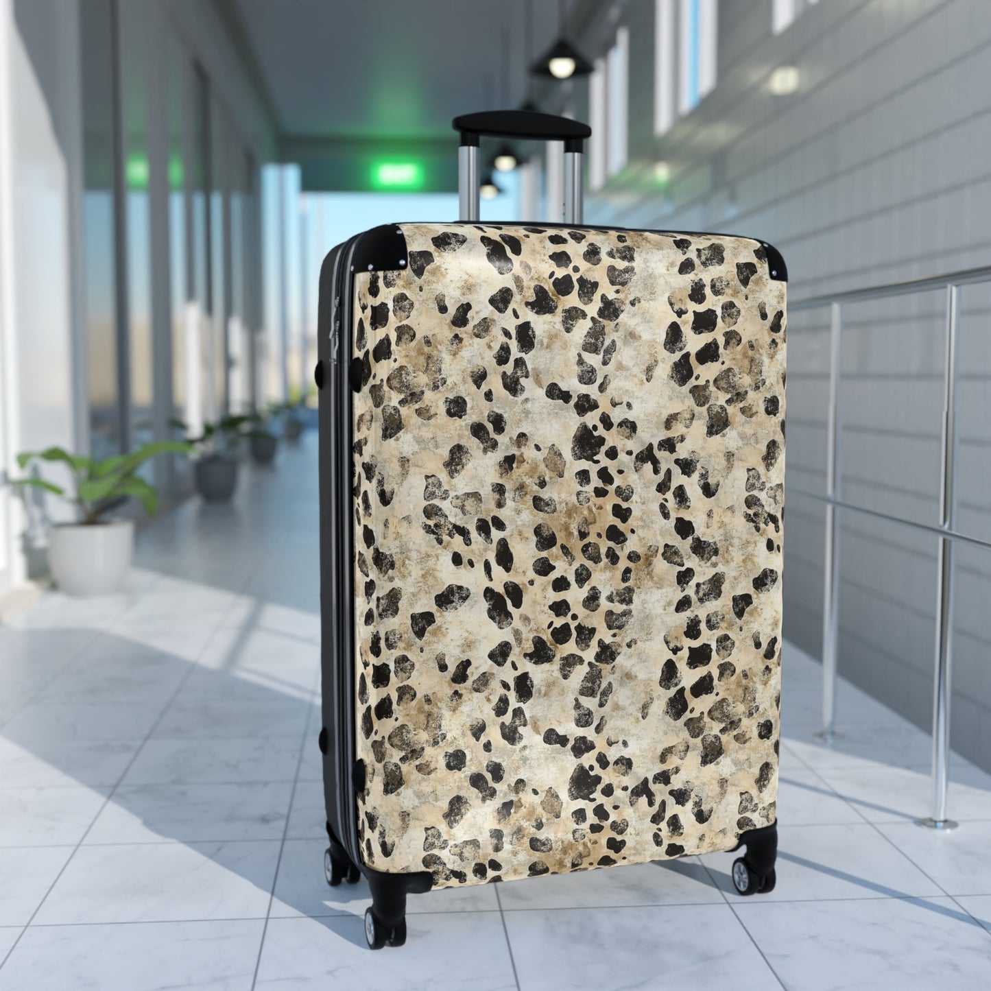 Leopard Print Carry On Suitcase