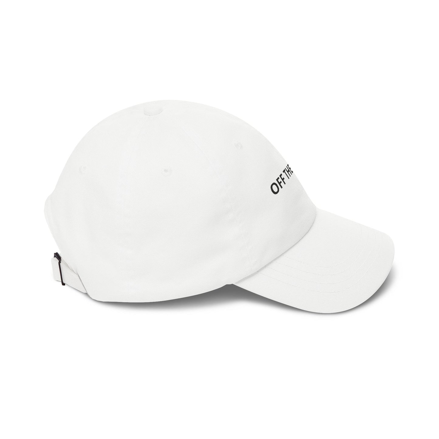 Off The Clock Embroidered Dad Hat - White Aesthetic Casual Baseball Cap