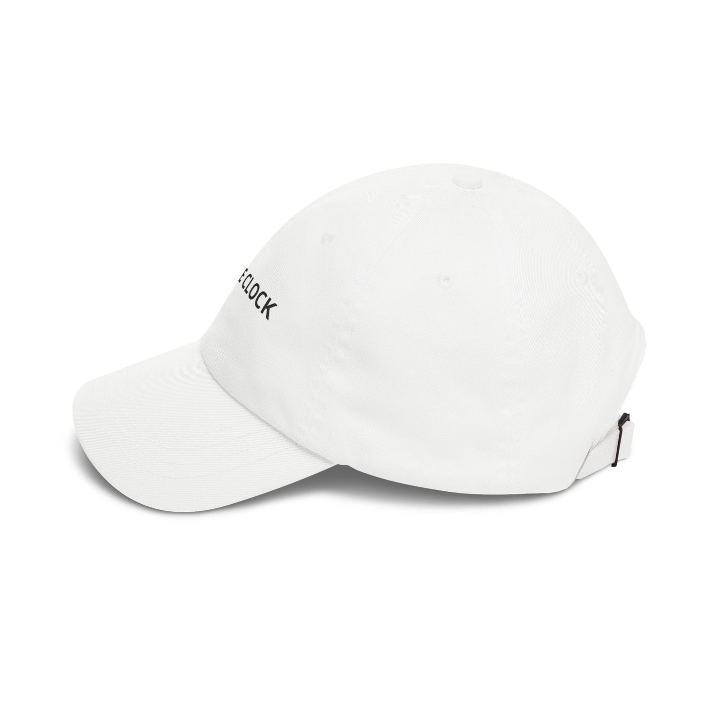 Off The Clock Embroidered Dad Hat - White Aesthetic Casual Baseball Cap