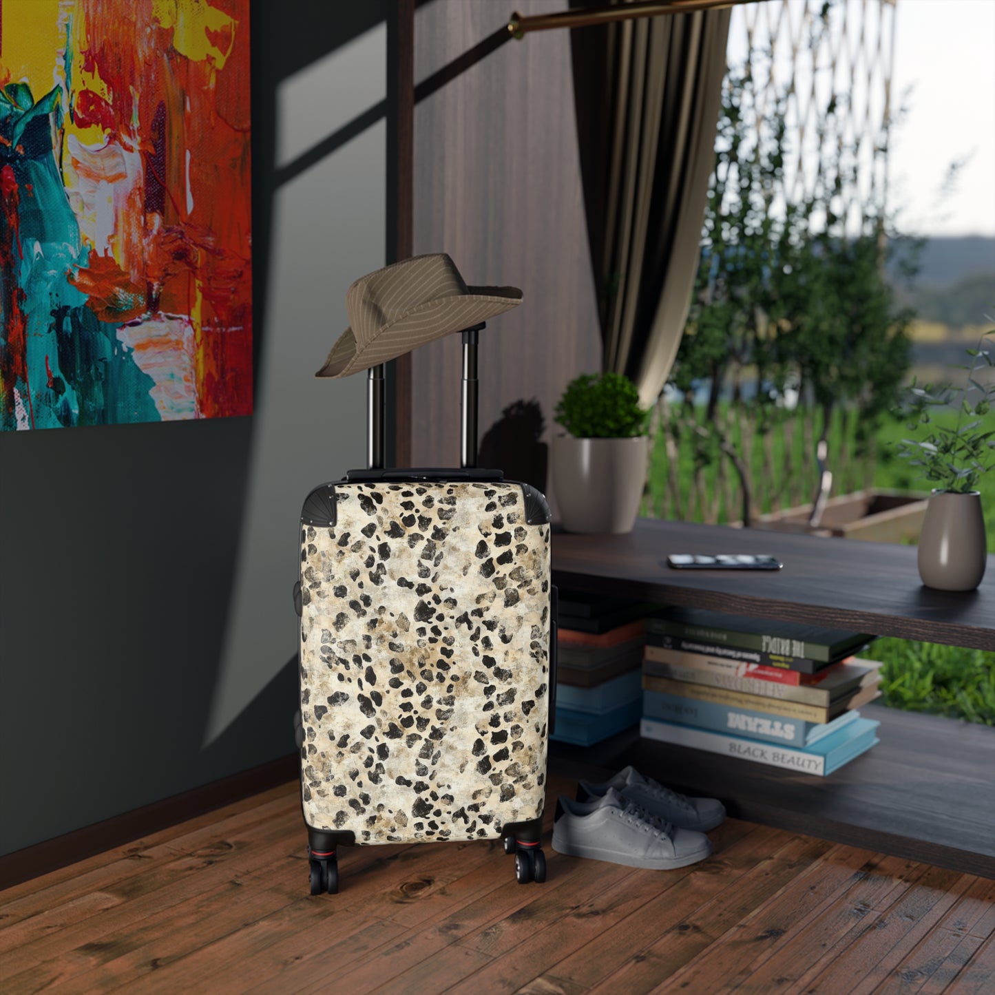 Leopard Print Carry On Suitcase