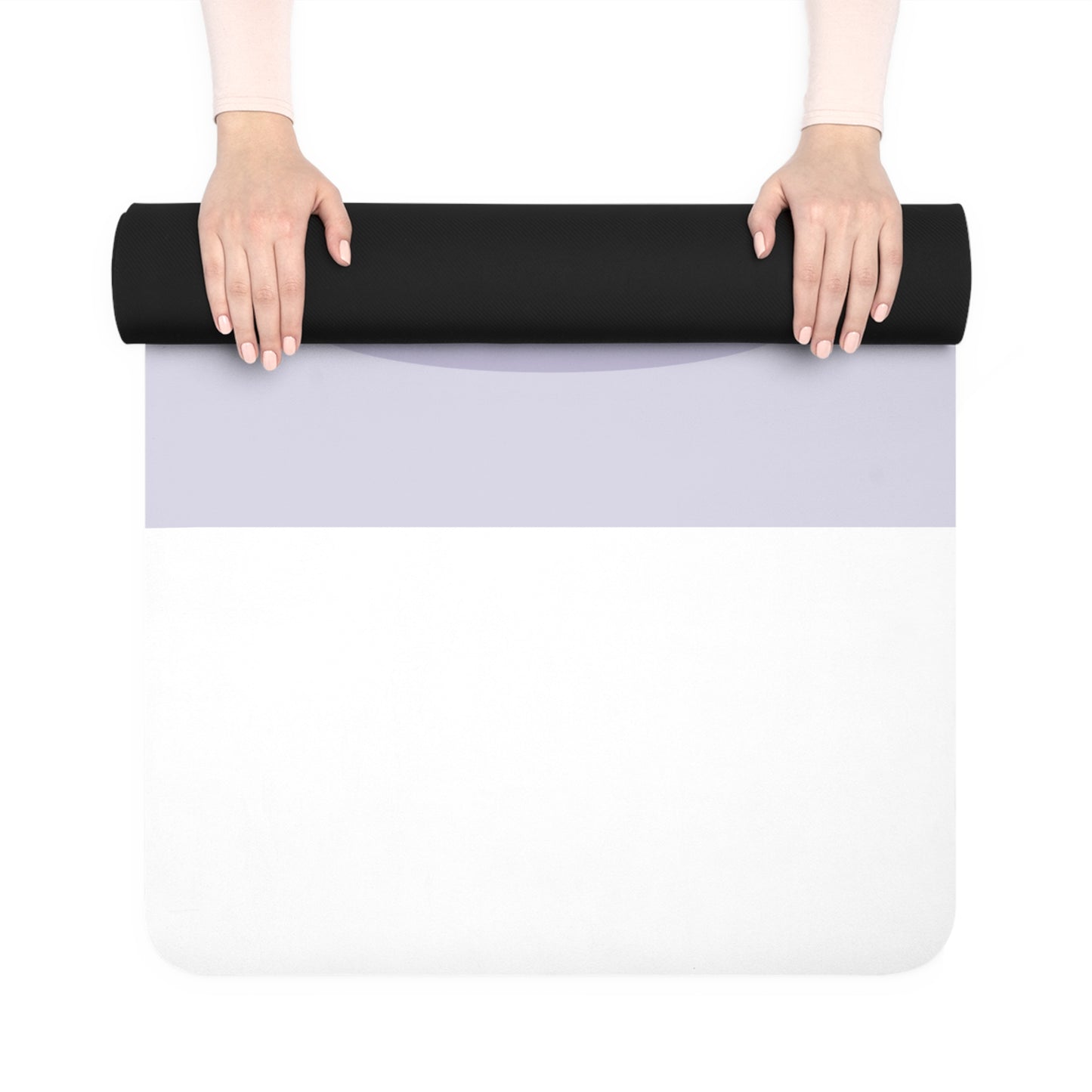 Inhale Courage, Exhale Fear Rubber Yoga Mat — Lightweight Meditation & Travel Mat