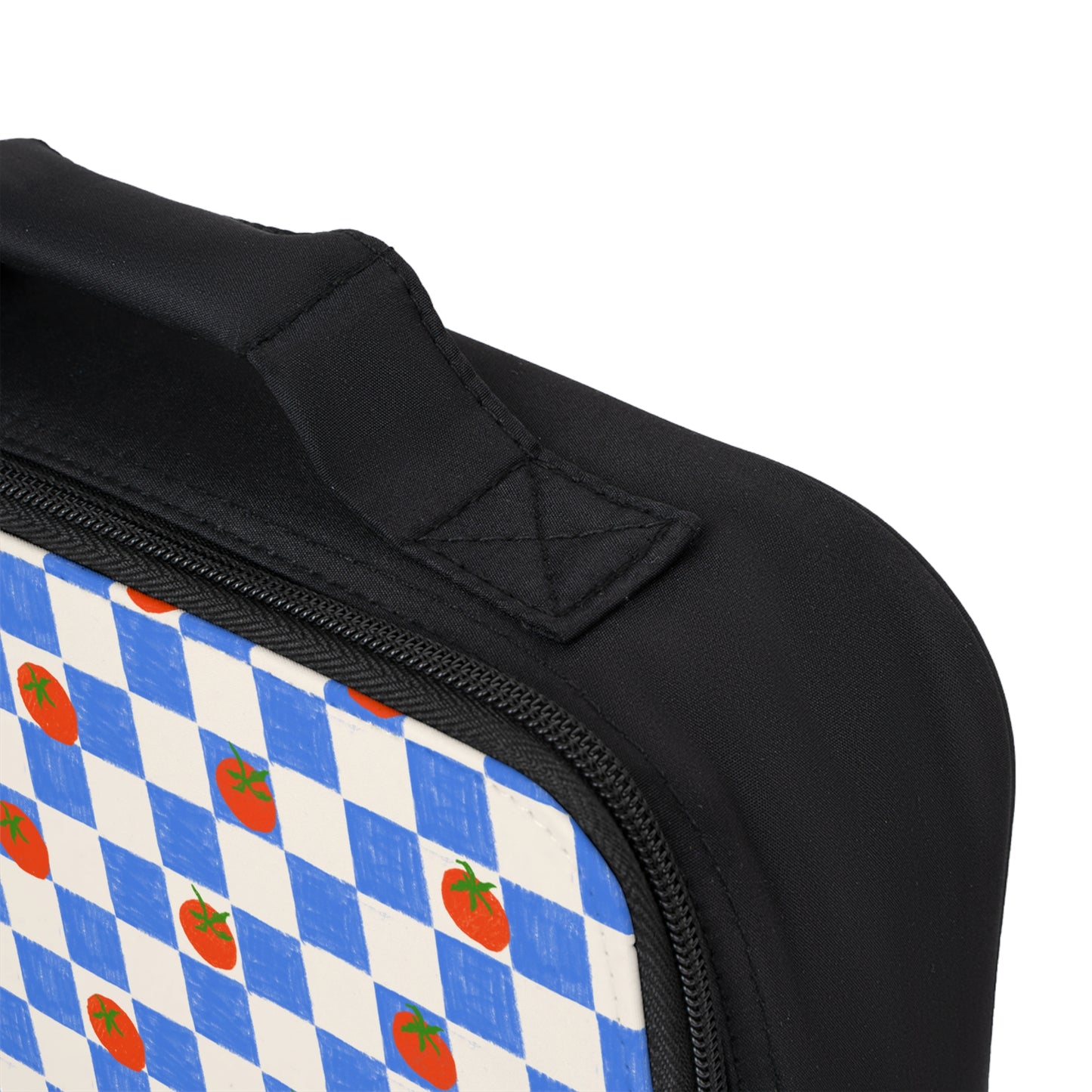 Tomato Checkered Lunch Bag